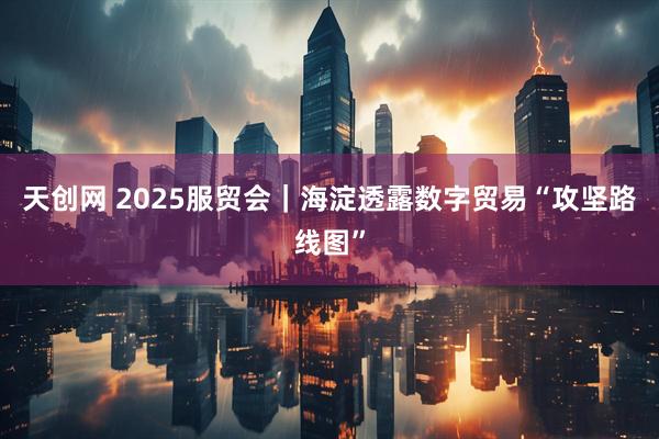 天创网 2025服贸会｜海淀透露数字贸易“攻坚路线图”
